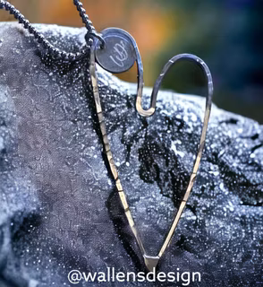 LOVE Original Silverhjärta (6cm)