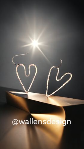LOVE Original örhängen Silverhjärta (30*20mm)