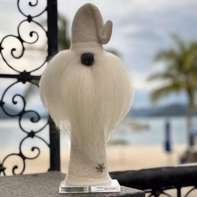 ÅRETOMTEN I ULLTEXTIL 31-32 CM HÖG.  NU Jul REA 50% OFF