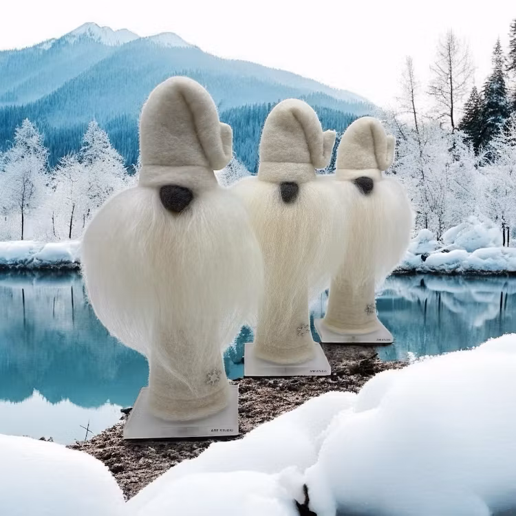 ÅRETOMTEN I ULLTEXTIL 31-32 CM HÖG.  NU Jul REA 50% OFF