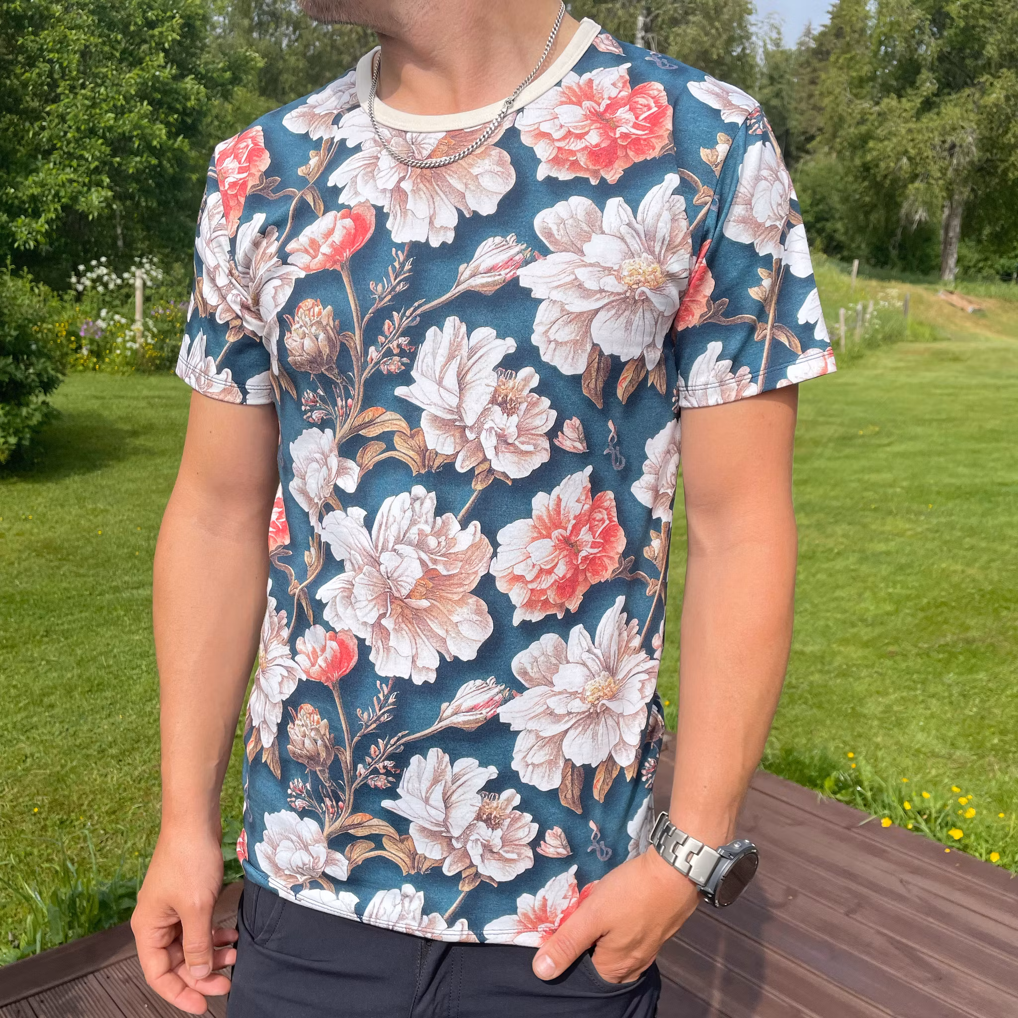 Herr T-shirt - Eget Tygval