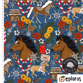 Julhästen Deep Blue