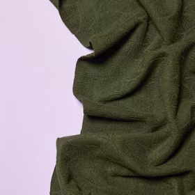 Leaf Jacquard Forest Green