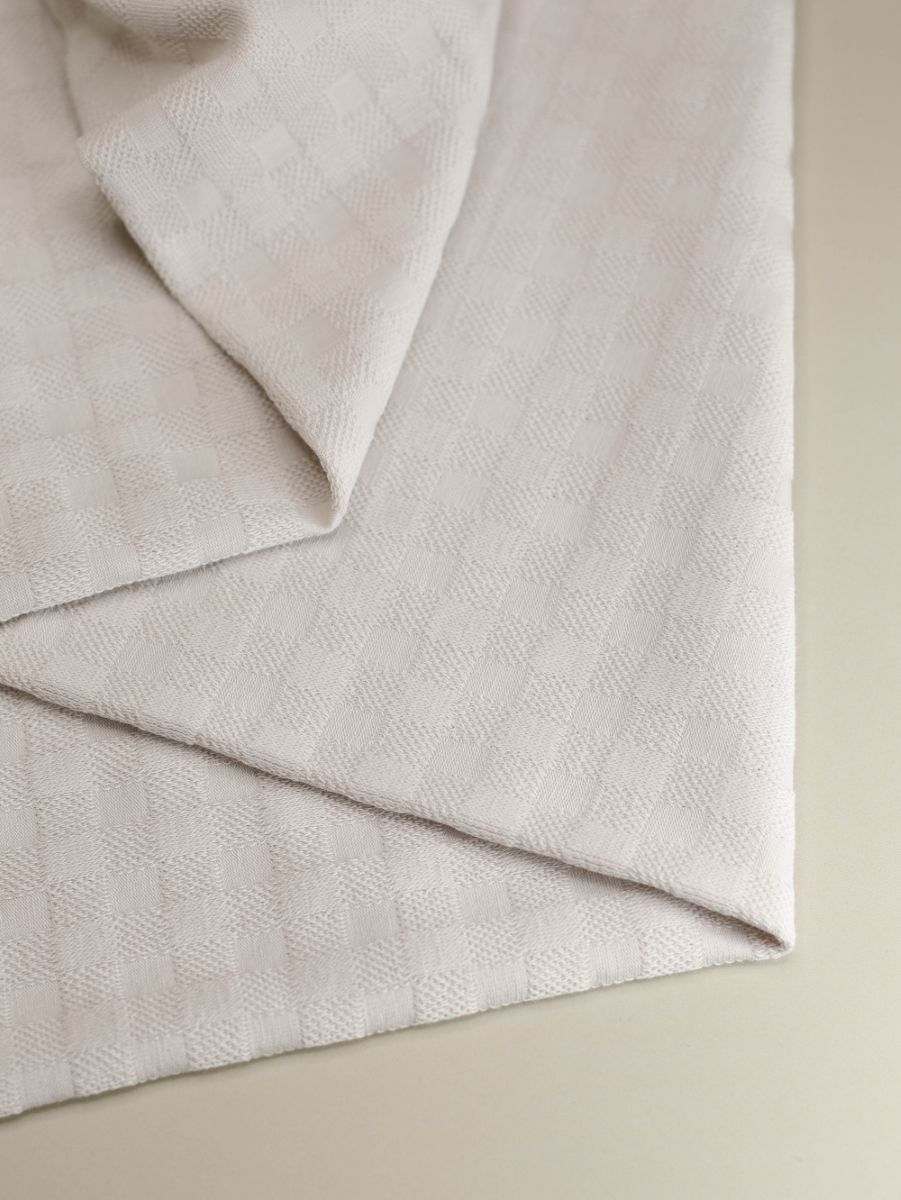 Chess Jacquard Velvet Fog