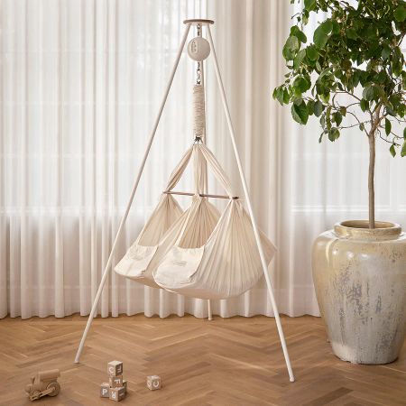 Moonboon CLASSIC PAKKE – TVILLINGHENGEVUGGE Hvit stativ