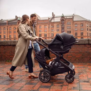 NUNA demi™ next Komplett vogn med Liggedel og Sittedel. Caviar.