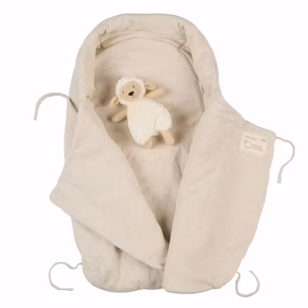 VOKSI  WOOL WRAP - Warm swaddle bag Misty Green.