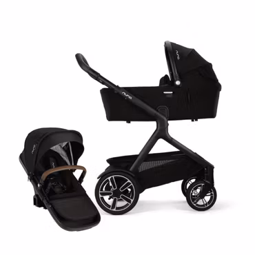NUNA demi™ next Komplett vogn med Liggedel og Sittedel. Caviar. + Gratis NUNA ARRA next Bilstol!