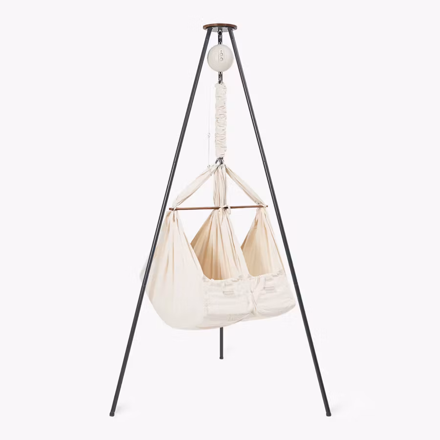 Moonboon CLASSIC PAKKE – TVILLINGHENGEVUGGE GRÅ stativ