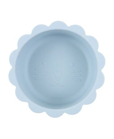Skålen MARTINA med kattmotiv i silikon Blå