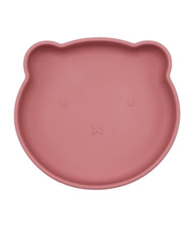 Tallriken NALLE i silikon rosa