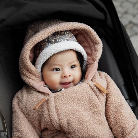 Elodie Baby Overall - Pink Bouclé 0-6m