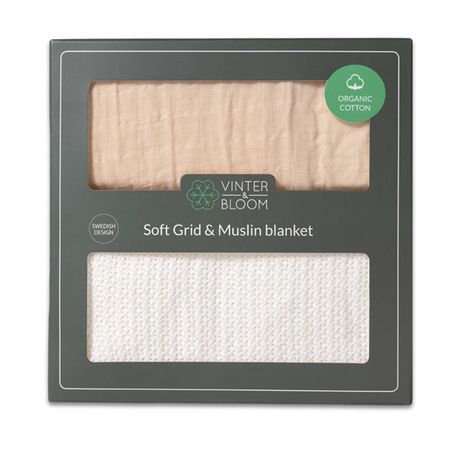 Vinter and Bloom Soft Grid + Muslin EKO White/Vanilla