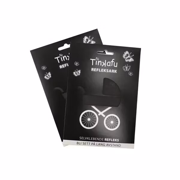 Tinkafu Svart Refleks klistremerkerark til barnevogn