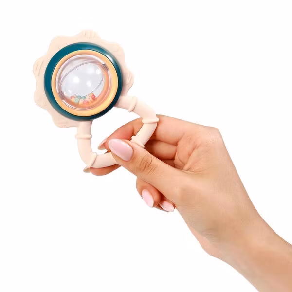 BabyOno rattle with teether Multicolor