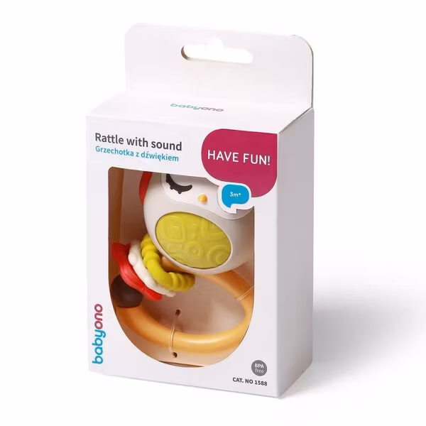 BabyOno rattle with sound Multicolor