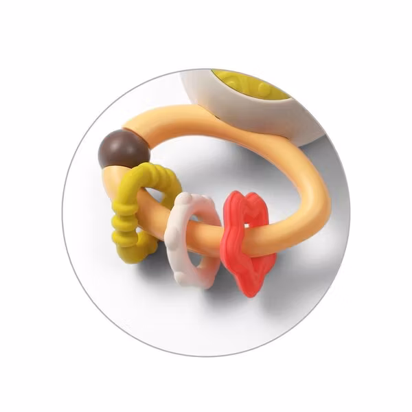 BabyOno rattle with sound Multicolor