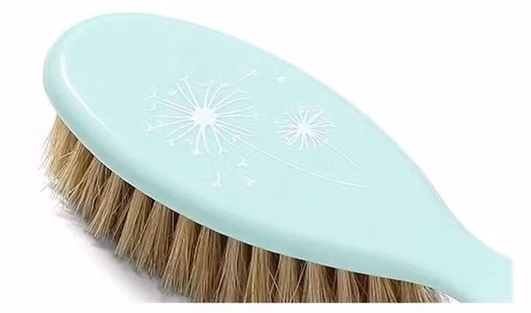 BabyOno hairbrush and comb, natural bristle