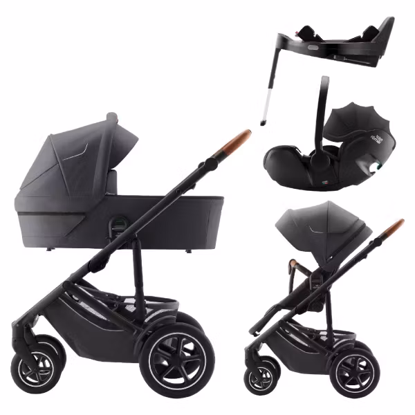 Britax SMILE 5Z Duo ink. Baby-Safe PRO Babystol og Base Midnight Grey