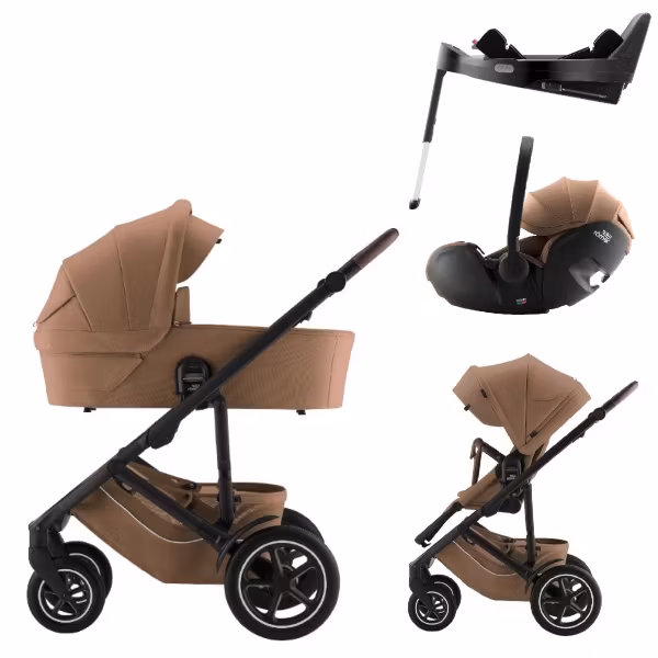 Britax SMILE 5Z Duo ink. Baby-Safe PRO Babystol og Base Warm Caramel