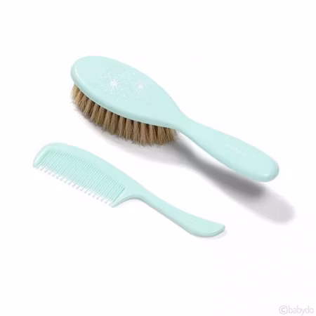 BabyOno hairbrush and comb, natural bristle