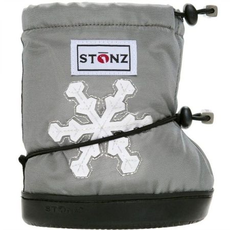 STONZ BOOTIES Grå Snøfnugg 1-2,5år.