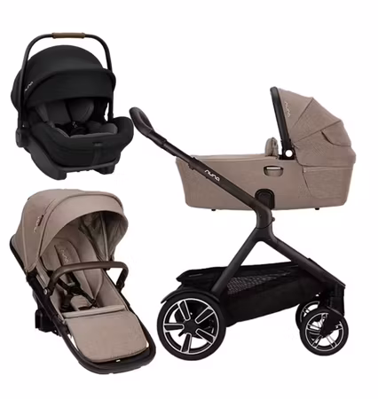 NUNA demi™ next Komplett vogn med Liggedel og Sittedel. Cedar. + Gratis NUNA ARRA next Bilstol!
