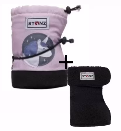 STONZ BOOTIES MED INNLEGG Rosa 0-9m