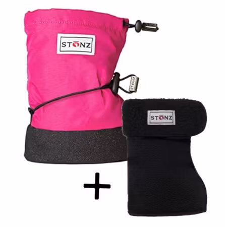 STONZ BOOTIES MED INNLEGG Rosa 0-9m