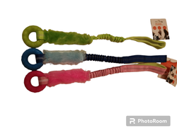 Bit ring med expander handtag (färg på fuskpäls kan variera)