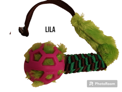 Boll med handtag (färg på plych kan variera)