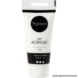 Akrylfärg Titanium White  75 ml
