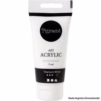 Akrylfärg Titanium White  75 ml