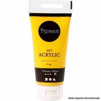Akrylfärg Primary Yellow 75ml