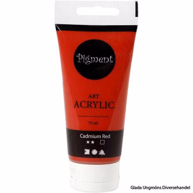 Akrylfärg Cadmium Red 75ml