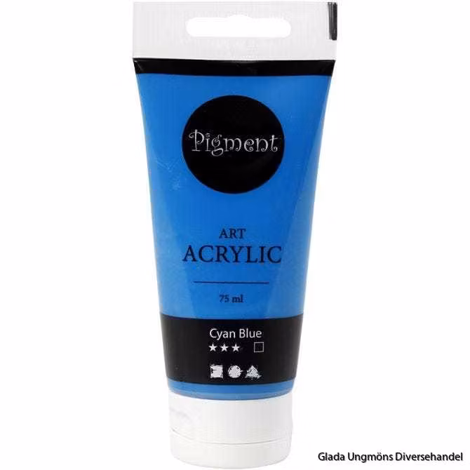 Akrylfärg Cyan Blue 75ml