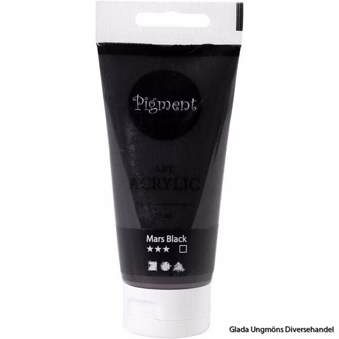 Akrylfärg Mars Black 75ml