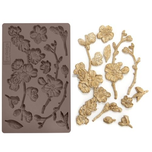 Redesign Décor Moulds® - Cherry Blossoms, silikonformar, körsbärsblommor, resin, choklad, gjuta,