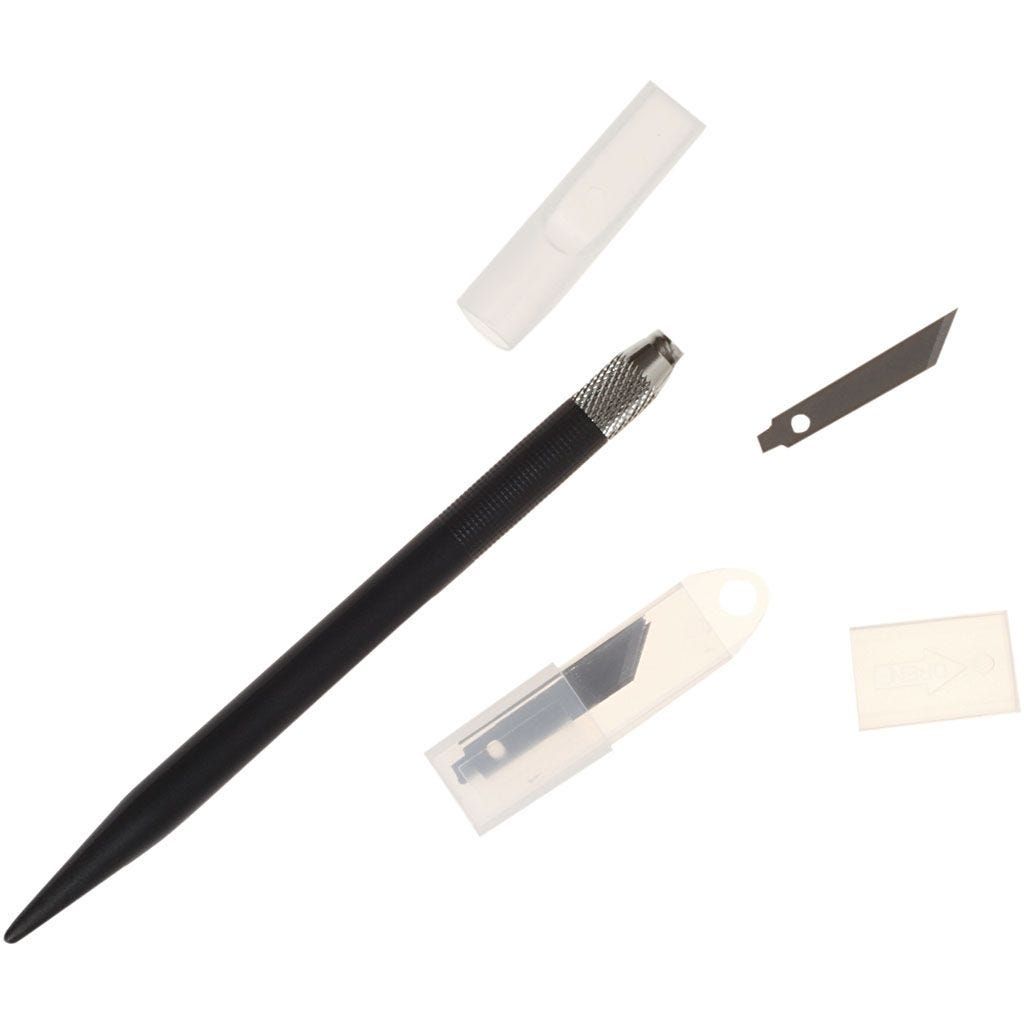 Art Knife skalpell skära papper decopage collage mönster extra blad vass kniv glada ungmön