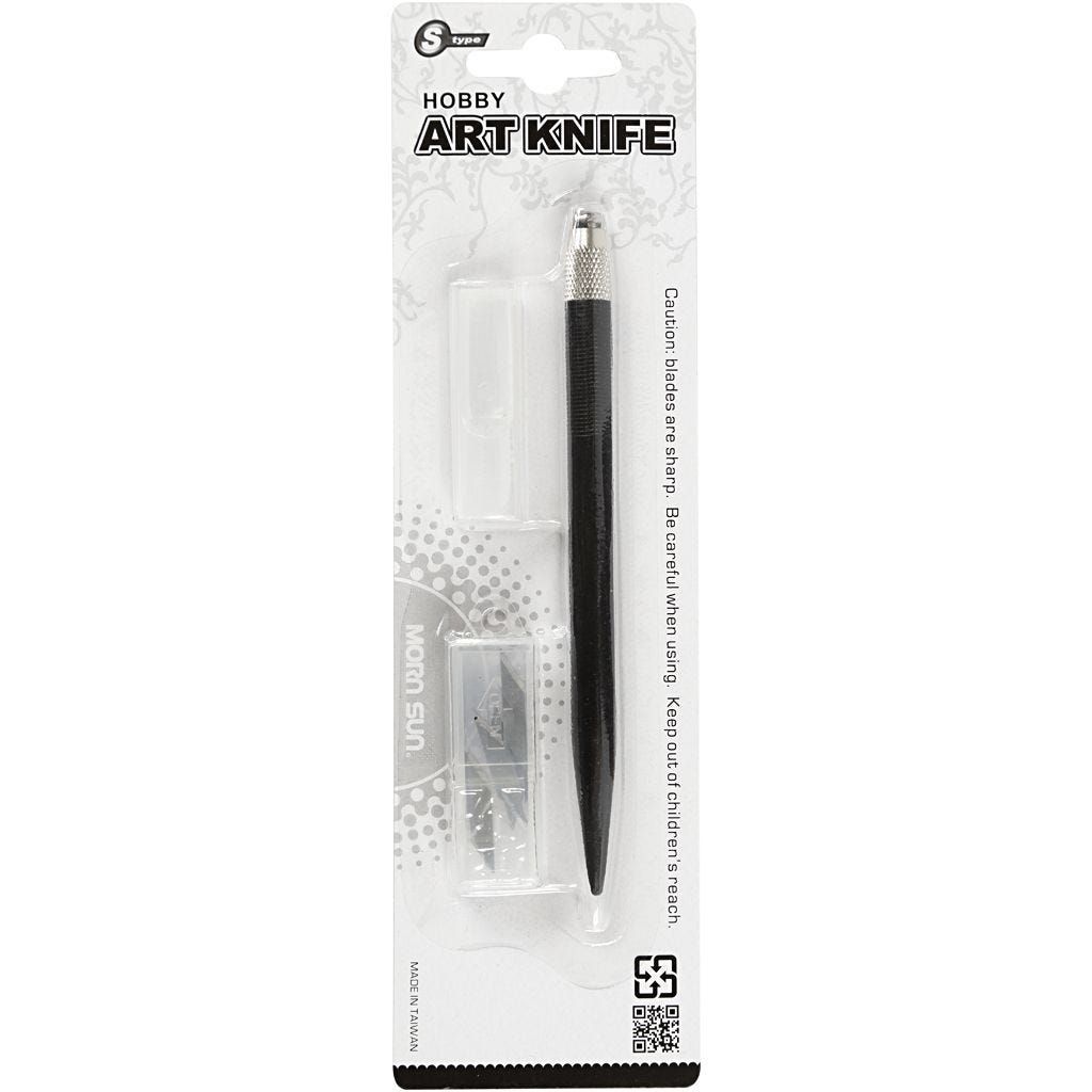 Art Knife skalpell skära papper decopage collage mönster vass kniv glada ungmön ask