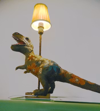 Dinosaurie-Lampa Återbruk 2.0