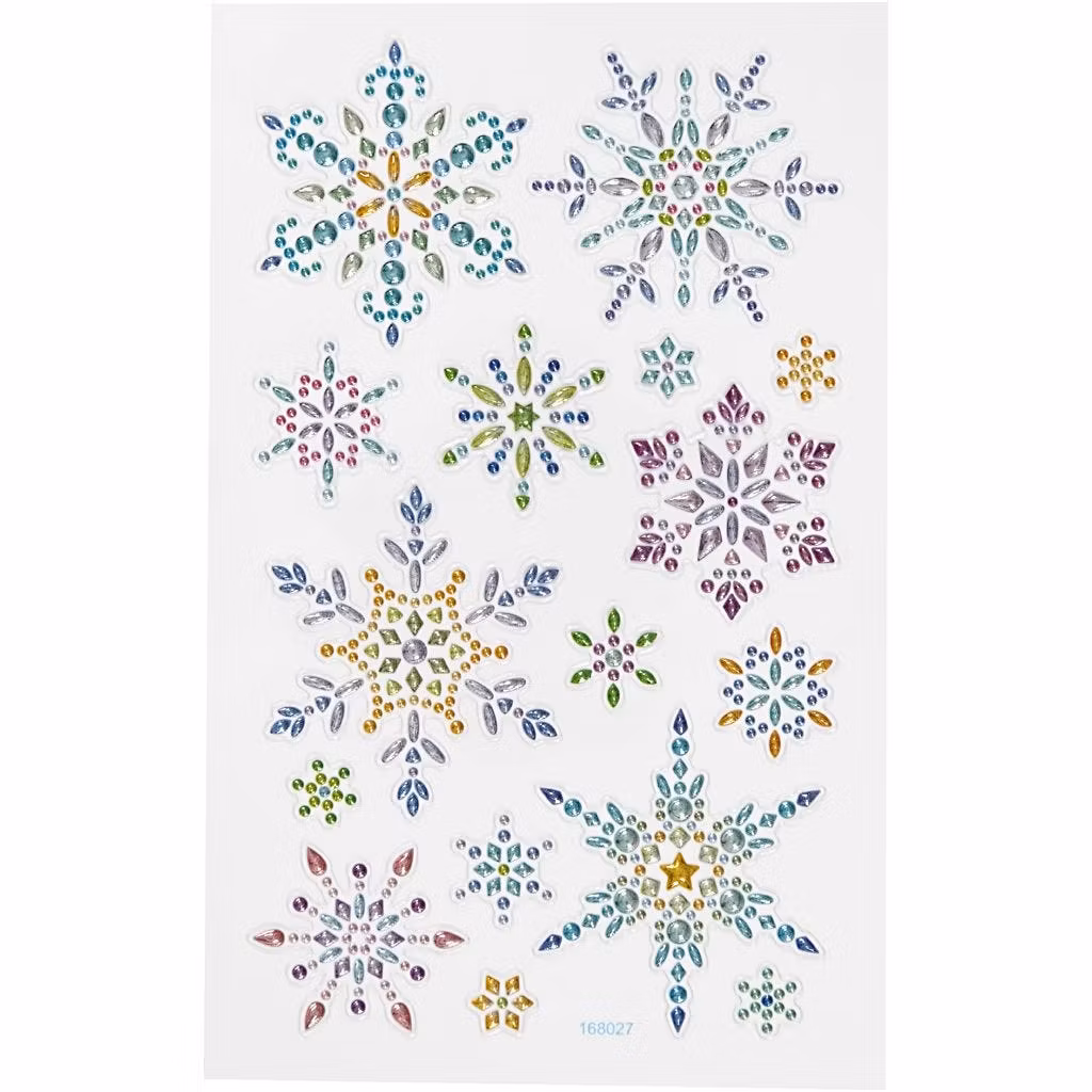 Diamond Stickers Snow  snö silver glitter dekaler glada ungmön