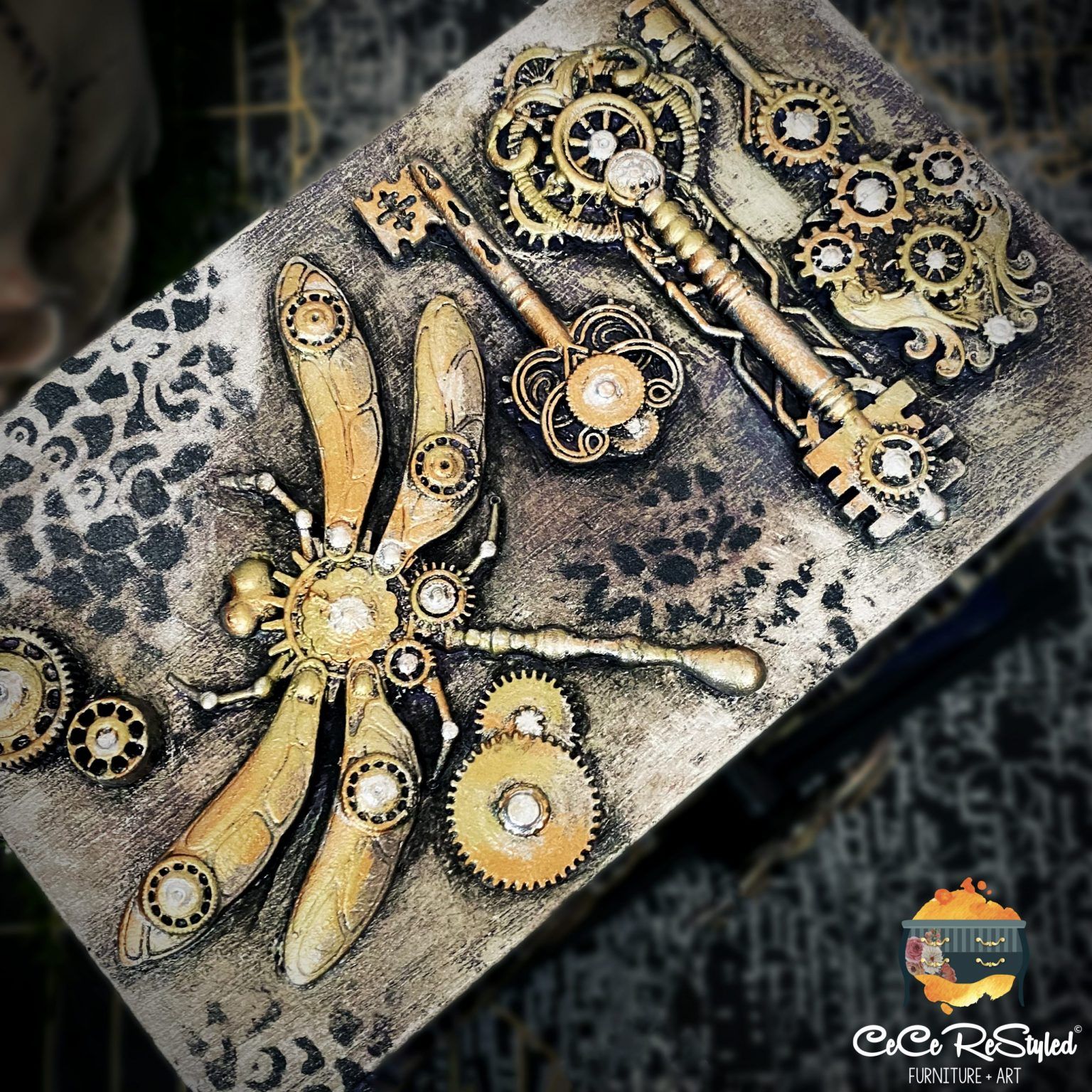 Redesign Décor Moulds® - Mechanical Insecta, steampunk, gjuta, silikonform, smältlim, måla, förgylla resin