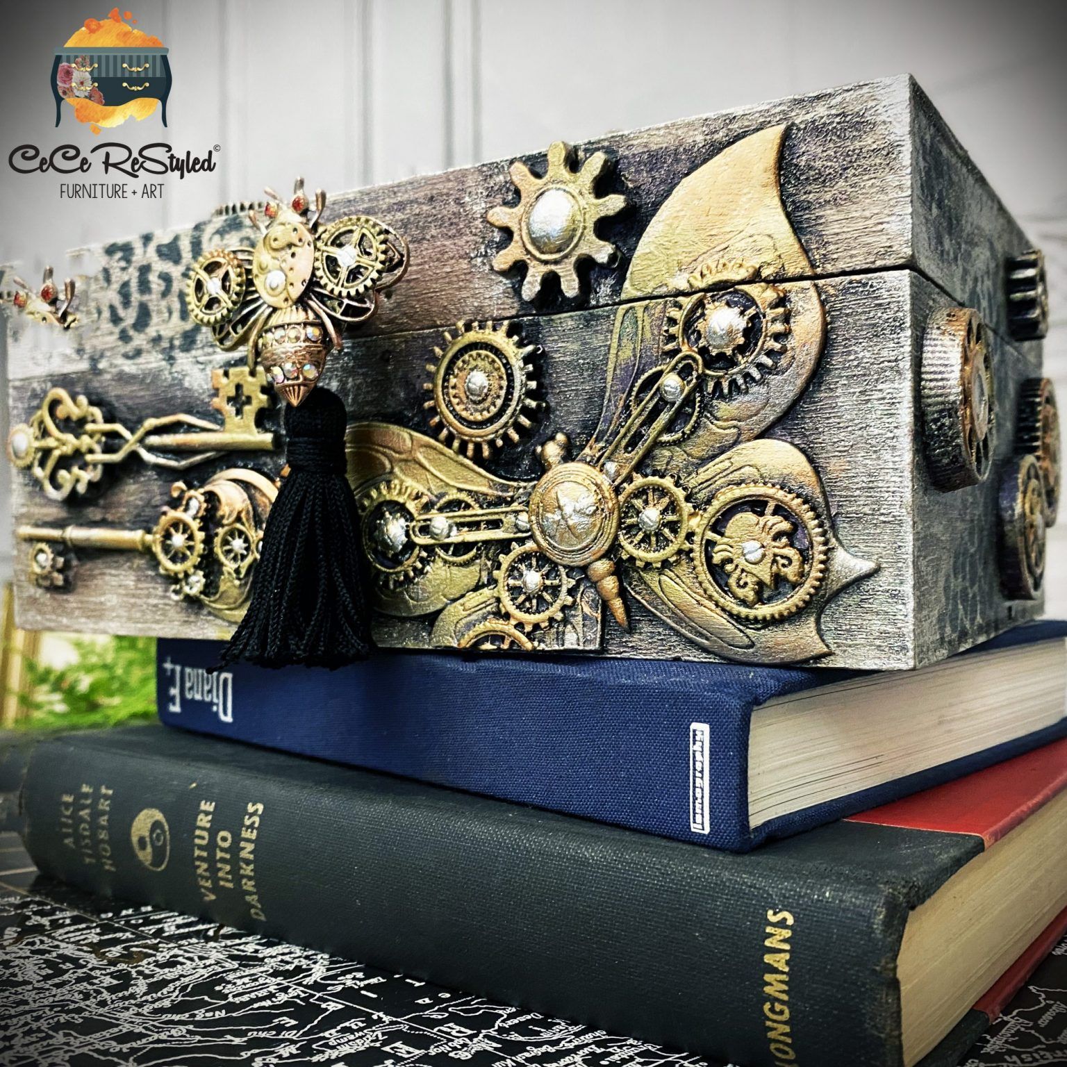 Redesign Décor Moulds® - Mechanical Insecta, steampunk, gjuta, silikonform, smältlim, måla, förgylla