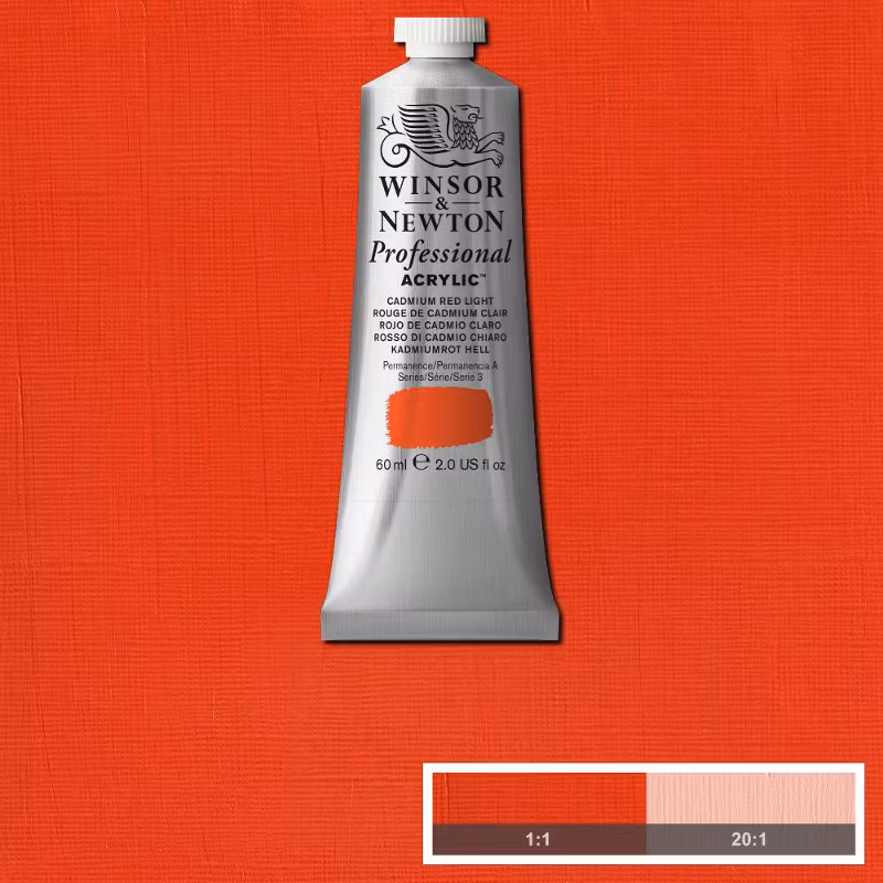Winsor & Newton Proffesional Acrylic  Cadmium Red Light