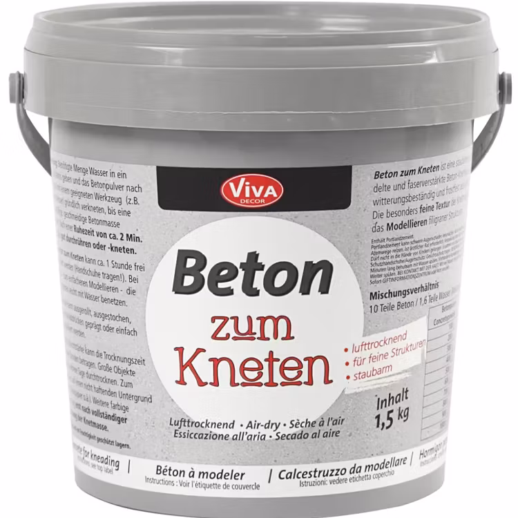 BETON Knådbetong 1,5kg skulptera betong cement modellmassa glada ungmön