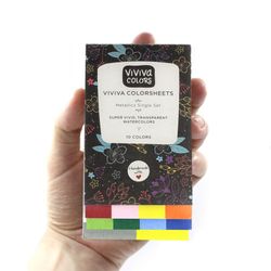 Viviva Colorsheets Metallics Set + 1 pensel