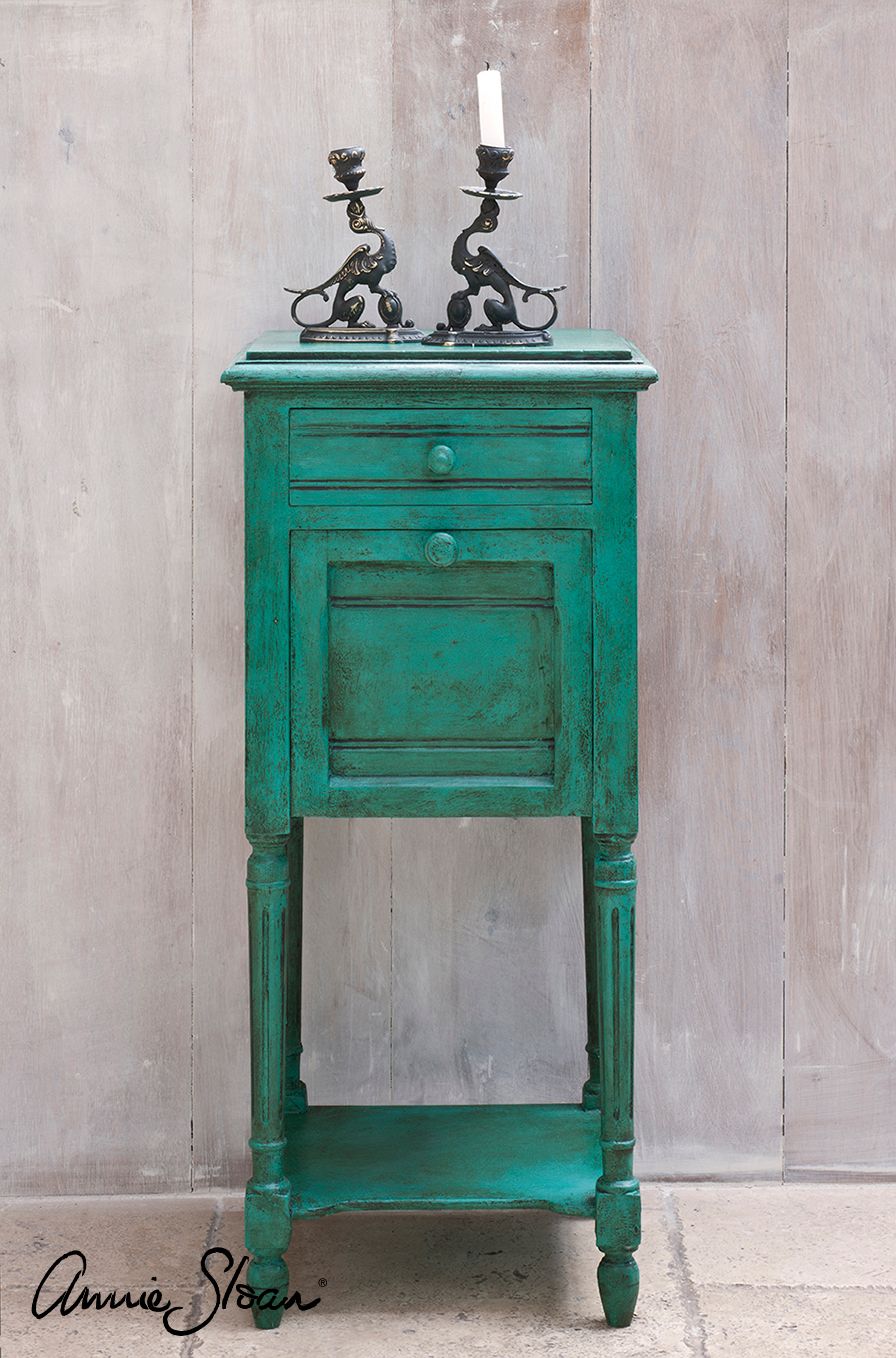 Annie Sloan Chalk paint Florence målat skåp Glada ungmöns diversehandel bild 5