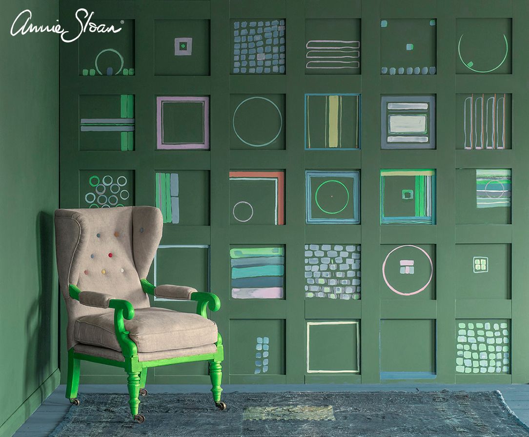 Annie Sloan Chalk paint Amsterdam green Glada ungmöns diversehandel 9