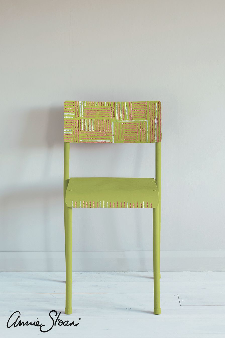 Annie Sloan Chalk paint Firle målad stol Glada ungmöns diversehandel bild 5